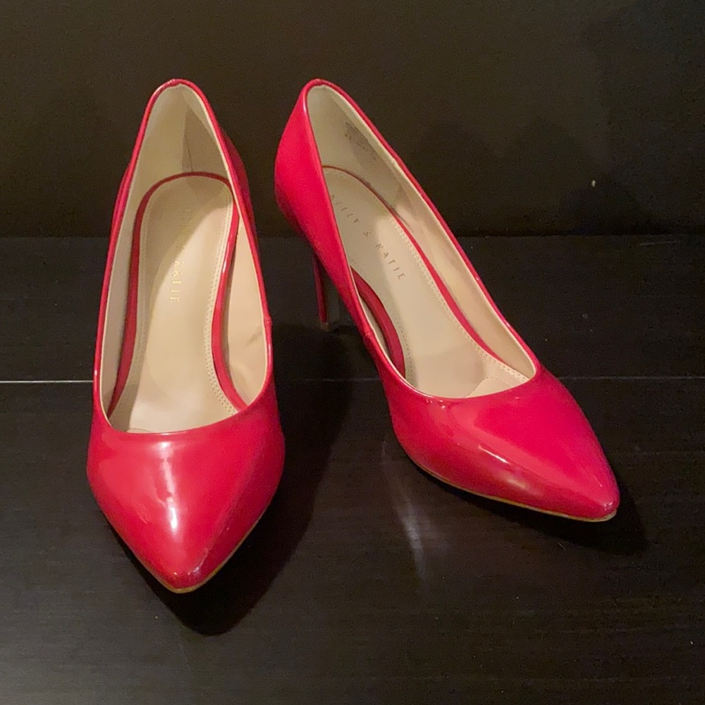 Hot fuchsia pink heels Kelly & Katie 0029